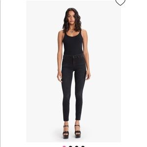 NWT mother looker jeans in Blackbird